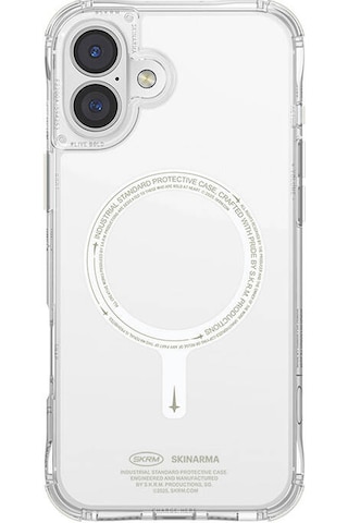 Apple Uyumlu iPhone 16 Plus Kılıf Magsafe Şarj Özellikli Şeffaf Airbag Tasarımlı Skinarma Saido Nightglow Şeffaf DUMMY 179257922 6770