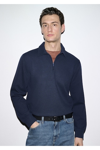 Mavi - Esnek Lacivert Travel Polo Sweatshirt 0s10561-70497 Lacivert