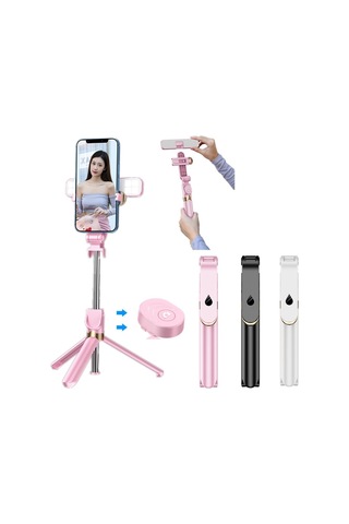 Cbtx Xt06s Canlı Güzellik Bluetooth Tripod Selfie Stick Beyaz