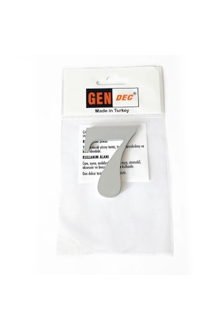Gendec Kapı Numarası 7Cm No:7 Metalik Gri Kendinden Yapışkanlı Nu