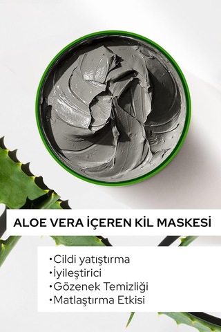 &red Kil Maskesi Yüz Maskesi Aloe Vera İçerikli Killi Yüz Maskesi - 400g