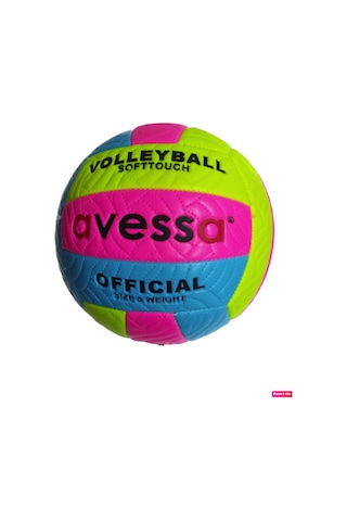 Avessa VLM-700 Soft 280 gr Voleybol Top + Pompa Pembe-Mavi Pembe - Mavi