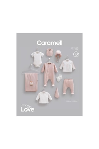 Caramell Pamuk Friends 10'lu Set 0-3 Ay 50-56 Cm Bej Crml.ze2557.bej