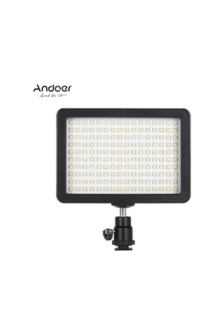 Andoer Taşınabilir Led Video Işık Lambası Siyah 160 Adet Siyah