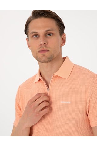 Pierre Cardin Erkek Somon Tişört 50310202-vr047 Somon