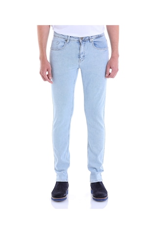 Hatemoğlu Slim Fit Düz Düşük Bel Kot Pantolon Açık Mavi