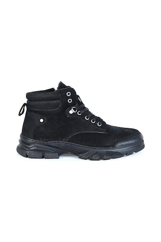 M.P 232-4254MR Siyah Deri Erkek Bot 001