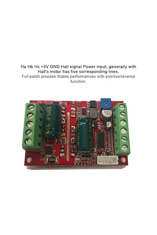 Fosenze Yüksek Güçlü Bldc Üç Fazlı Fırçasız Motor Sürücüsü, 6-60v Geniş Voltaj, 400w, Hall Sensörlü, Plc Kontrolü