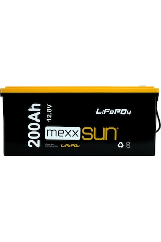 Mexxsun 12.8 Volt-200ah Lifepo4 Lityum Akü