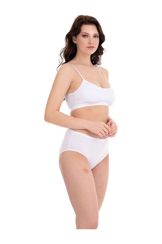 Giysem Underwear Kadın Siyah Beyaz Ten Gri 4'lü İp Askılı Çıkarılabilir Pedli Yarım Atlet Uygun Ve Ekonomik Paket Çok Renkli