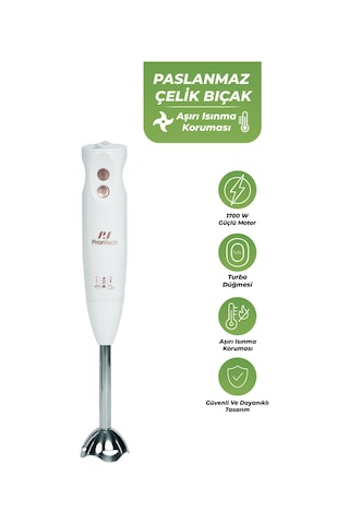 Pirantech YH-83 1700 W Turbo Fonksiyonlu Çubuk El Blenderi