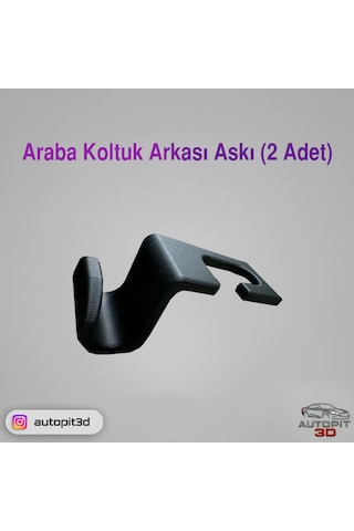 Araç Koltuk Arkası Askı 2 Adet Evrensel Uyumlu