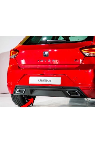 Seat İbiza Arka Difüzör Arka Tampon Çift Egzoz Çıkışlı Abs 2017+