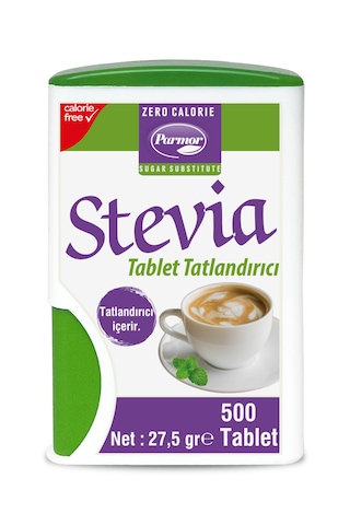 Parmor Stevia Tablet Tatlandırıcı 500'lük Kutu Tekli