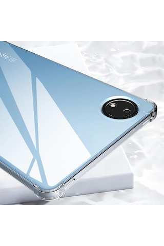 Xiaomi Redmi Pad Se 8.7 İnç Kılıf Şeffaf Köşe Korumalı Crystal Clear Silikon Arka Kapak Kılıf