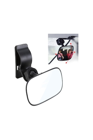 Sones 3R-2161 Araba Kamyon İç Dikiz Kör Nokta Ayarlanabilir Klipsli Geniş Açı Ayna