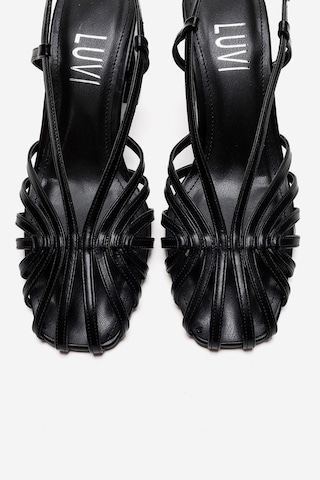 Luvishoes Wılda Siyah Kadın Kalın Topuklu Ayakkabı