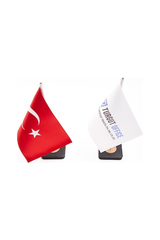 Turgut Office Masaüstü İkili Bayrak Seti