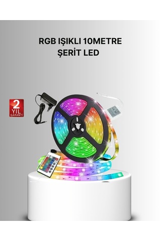 Uzaktan Kumandalı Rgb Smart Şerit Led Işık Esnek Ve Taşınabilir Dekorasyon Farklı Renk Ve Uzunluk Seçenekleri Mevcut