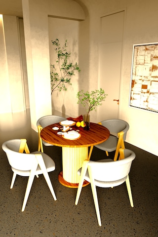 Antoryum Yemek Mutfak Salon Balkon Masası Ofis Doğal Ahşap