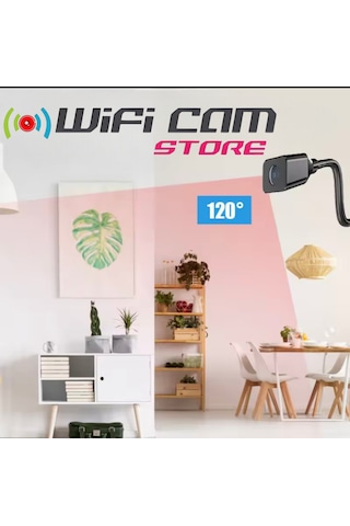 Mini Wifi Usb Kamera Esnek Tasarım Canlı İzleme Sd Karta Kayıt