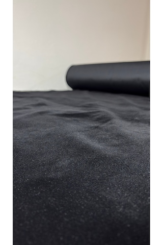 Flok Süet Suni Deri 100 X 150 Yapışkansız Siyah