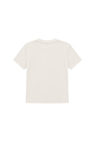 Mixray 2100 Kadın Slim Fit Bisiklet Yaka Soft Basic T-shirt Taş