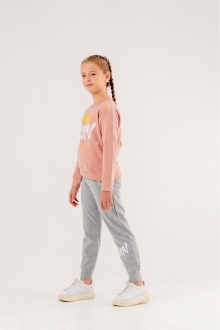 Run Baskılı 2 Ip Mevsimlik Kız-erkek Takım - Coppa -pudra-gri - 5 Yaş Çok Renkli