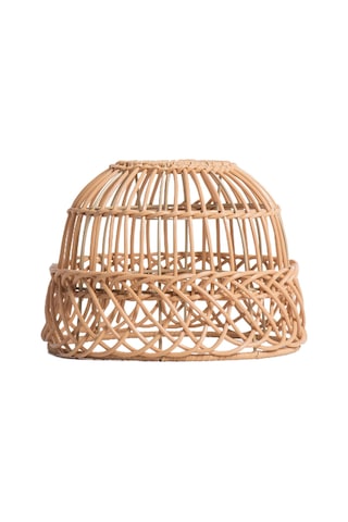 Suntek Magideal Rustik Rattan Örgü Retro Avize Işık Kapağı Ev Sarı