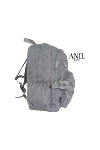 Anılbags Krinkıl Gri Kumaş Suya Dayanıklı Klinkır Sırt Çantası/laptop Gri