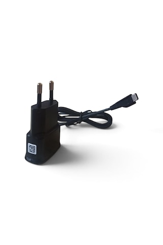 Samsung Uyumlu 1 Metre Kablolu Micro B Uçlu Şarj Aleti -siyah Renk 1 Metre Kablo + Başlık