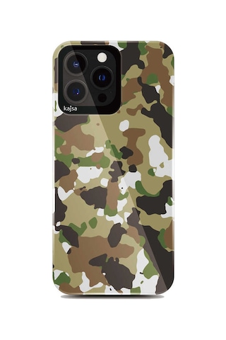 Kajsa Apple Uyumlu iPhone 13 Pro Max Kılıf Asker Desenli Kajsa Camo Kapak ZORE-219781