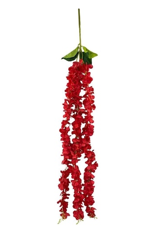 Yapay Çiçek Sarkan Ortanca Çiçeği 110cm KIRMIZI