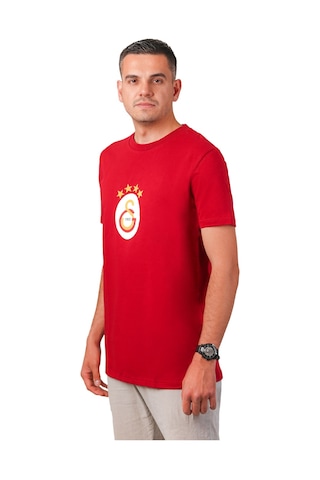 Gsstore Galatasaray 5 Yıldız Kırmızı T-shirt 5 Yıldız Ahşap Kutulu Kırmızı