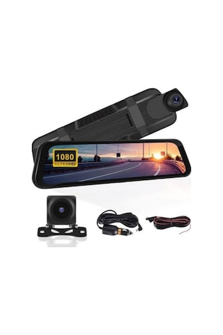 Schitec 10.7 Full Hd 1080p Aynalı Araç İçi Dual Kamera Kayıt Cihazı H01