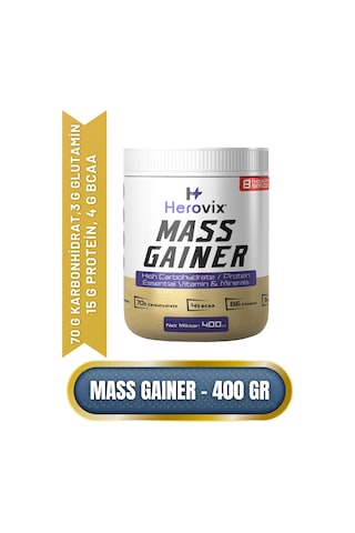 Mass Gainer 400 Gr Çikolata Aromalı Yüksek Karbonhidrat & Prot