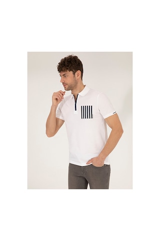 Pierre Cardin Slim Fit Fermuarlı Polo Yaka Tişört 50263932-vr013 Renkli