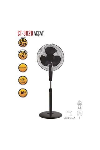 Cata Akçay 41cm 17inç Ayakli Vantilatör Ct-3020
