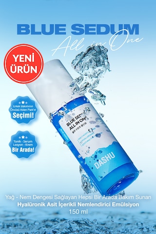 Yağ - Nem Dengesi Sunan Hepsi Bir Arada Bakım Emülsiyonu Dashu Blue Sedum All In One