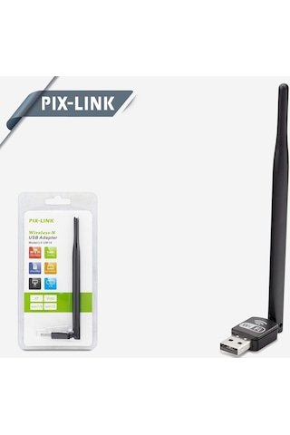 Pıx-Link Lv-Uw10/500 Wireless Adaptör 150Mbps 5Db Uydu Uyumlu 760