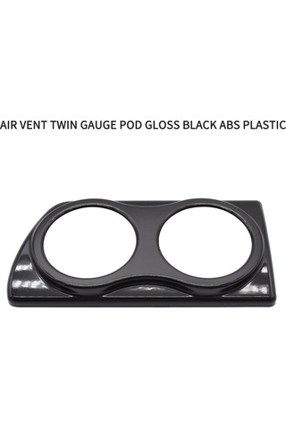 Geeroyoo Vauxhall Astra H Mk5 İçin Siyah Plastik Çift Gösterge Çerçevesi - 15.5x8x2.5cm Boyutunda, 38g Ağırlık