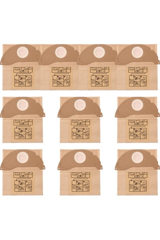 Leasetake 10 Adet Vakum Filtresi Toz Torbası Toplama Çöp Torbası 6.904-322.0 Karcher A2004 Wd2 Elektrikli Süpürge Parçaları İçin Vakum Torbaları