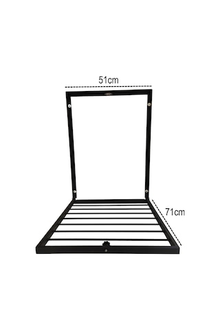 Presto Katlanır Çamaşırlık - Kurutmalık Küçük Boy 70 x 50 Siyah