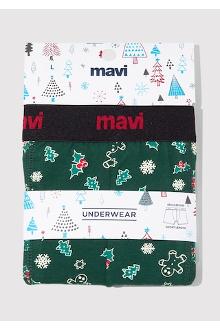 Mavi - Yeşil Basic Boxer 0911251-71871 Yeşil