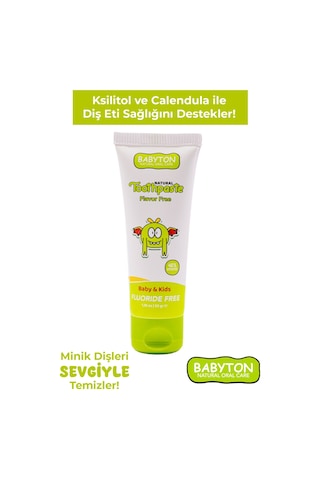 Babyton Doğal Aromasız Diş Macunu Florürsüz 50 G