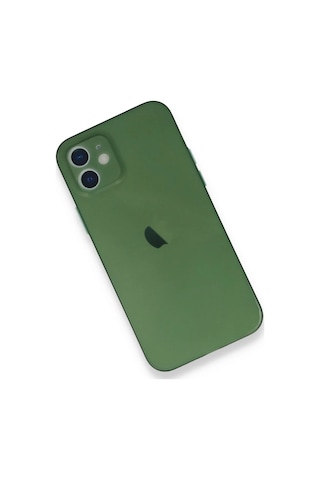 Cosmotex Newface Apple iPhone Uyumlu 12 Mini Kılıf Pp Ultra İnce Kapak - Yeşil