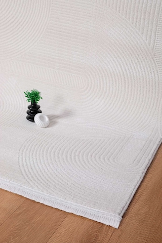 Voyage %100 Akrilik Yumuşak Dokulu Halı Kilim Salon Mutfak Koridor Yolluk Dokuma Makine Halısı Ac-114 Krem