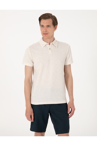 Pierre Cardin Erkek Bej Tişört 50303867-vr011 Bej