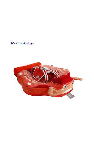 Mambobaby Yüzme Simidi - Kırmızı Yengeç, Emniyetli, Gölgelikli Ve Ayak Destekli