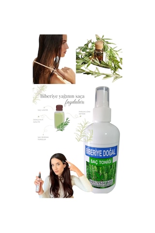 %100 Doğal Bitkisel Distülasyon Saç Bakımı Erkek & Kadın Biberiye Toniği 150 Ml